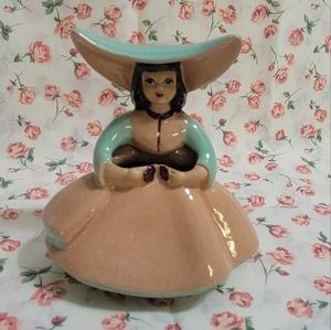 Vtg Goldammer Porcelain ceramic pocket vase, San Francisco 5 1/4" tall